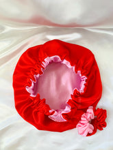 Load image into Gallery viewer, V-Day Set (Bonnet + Scrunchie)